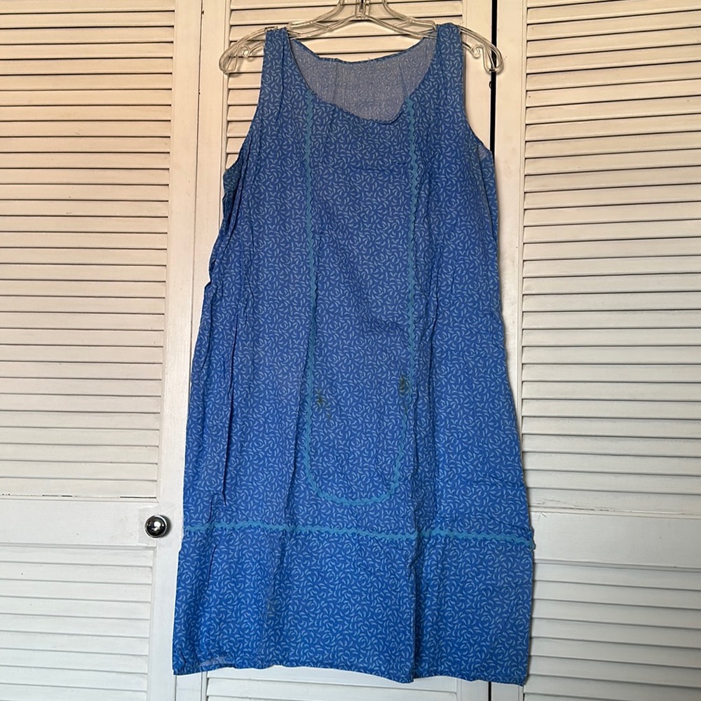 Blue babydoll dress
